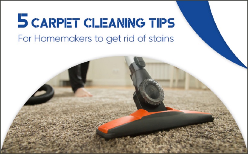 5 Carpet Cleaning Tips for Homemakers to Get Rid of Stains