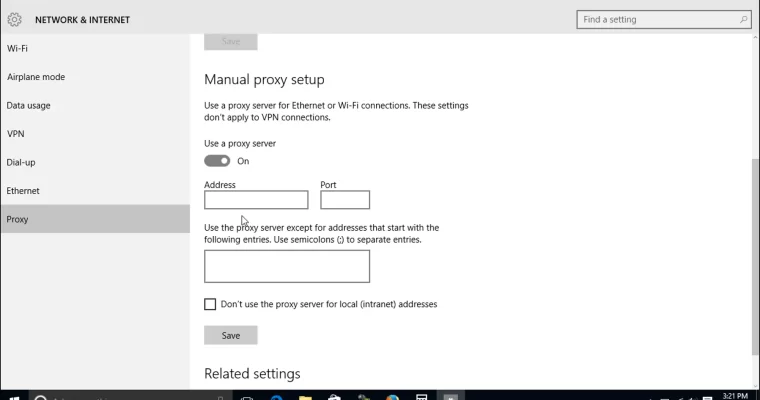 How to Configure Windows 10 Proxy Settings