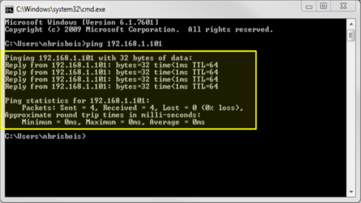 Use of Ping an IP