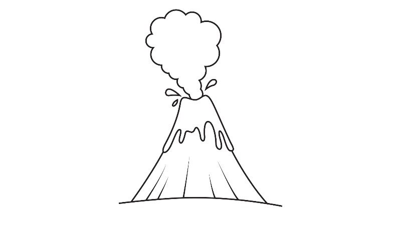 How to draw a Volcano