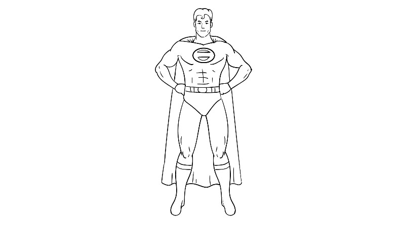 How to draw Superhero