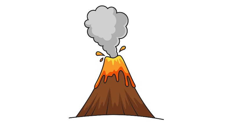 How to draw a Volcano