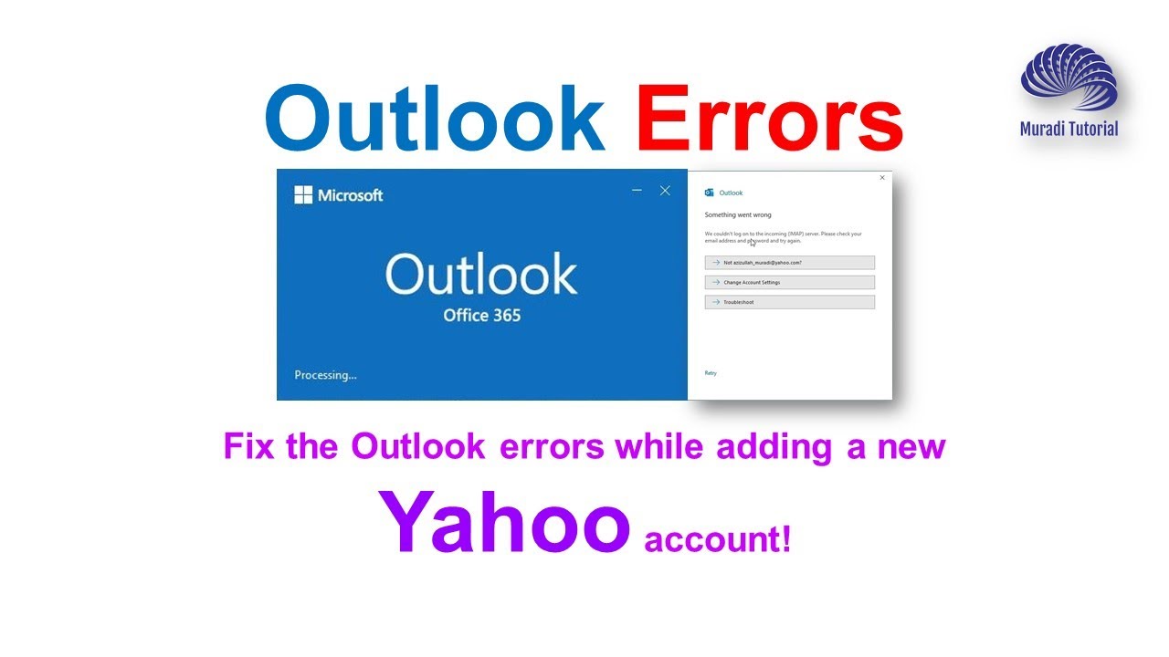 What can I do if there something went wrong outlook?