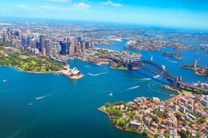 Aerial view of Sydney, Australia