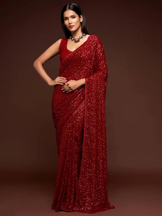 Sequence Saree: A Shimmering Delight in Indian Fashion